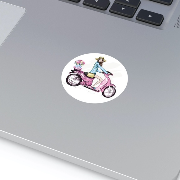 x10 Fashion Scoote Girl Cards Stickers Envelopes Fashion Stationery Stickers - Picture 6 of 10